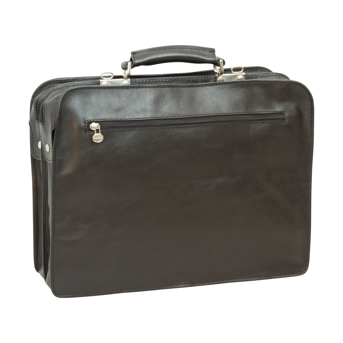 Leather Briefcase - Black