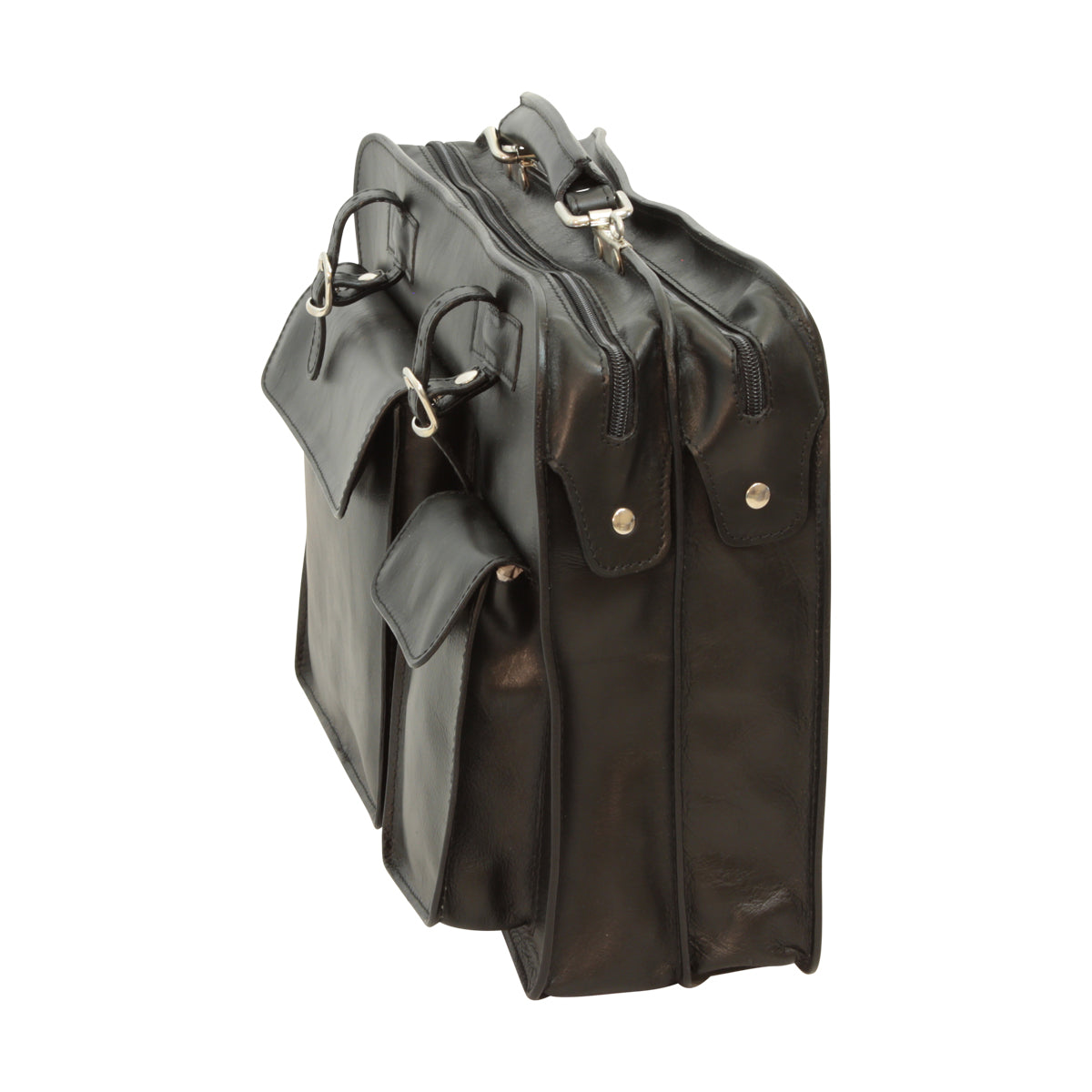 Leather Briefcase - Black