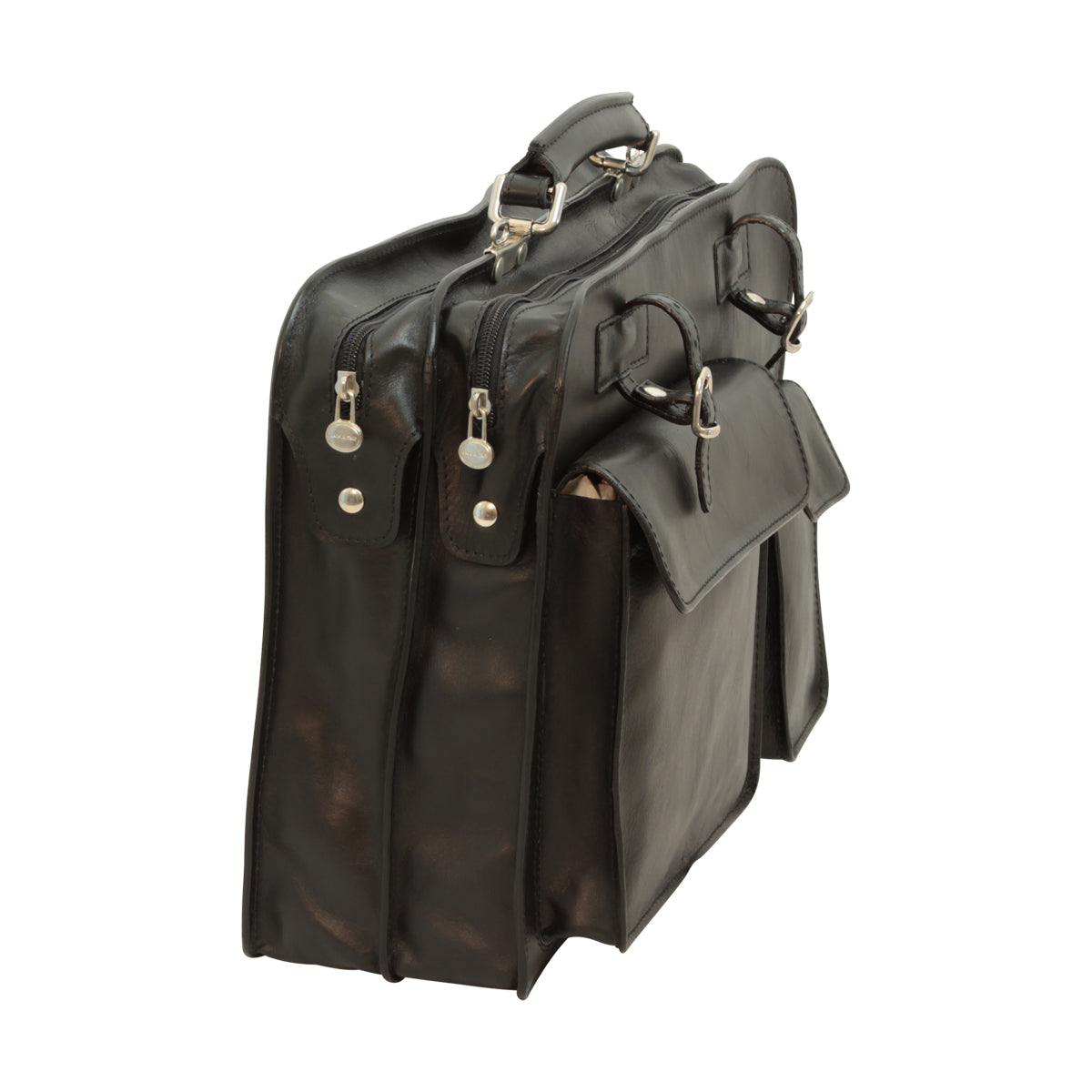 Leather Briefcase - Black