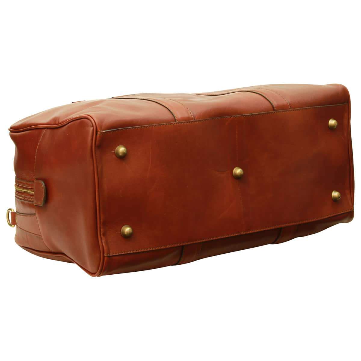 Soft Calfskin Leather Travel Bag - Brown