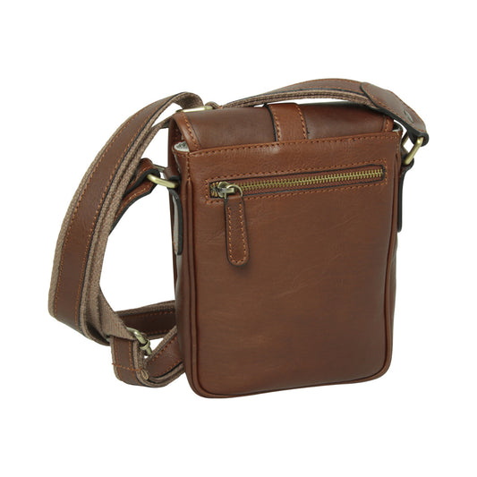 Soft Calfskin Leather Satchel Bag - Chestnut