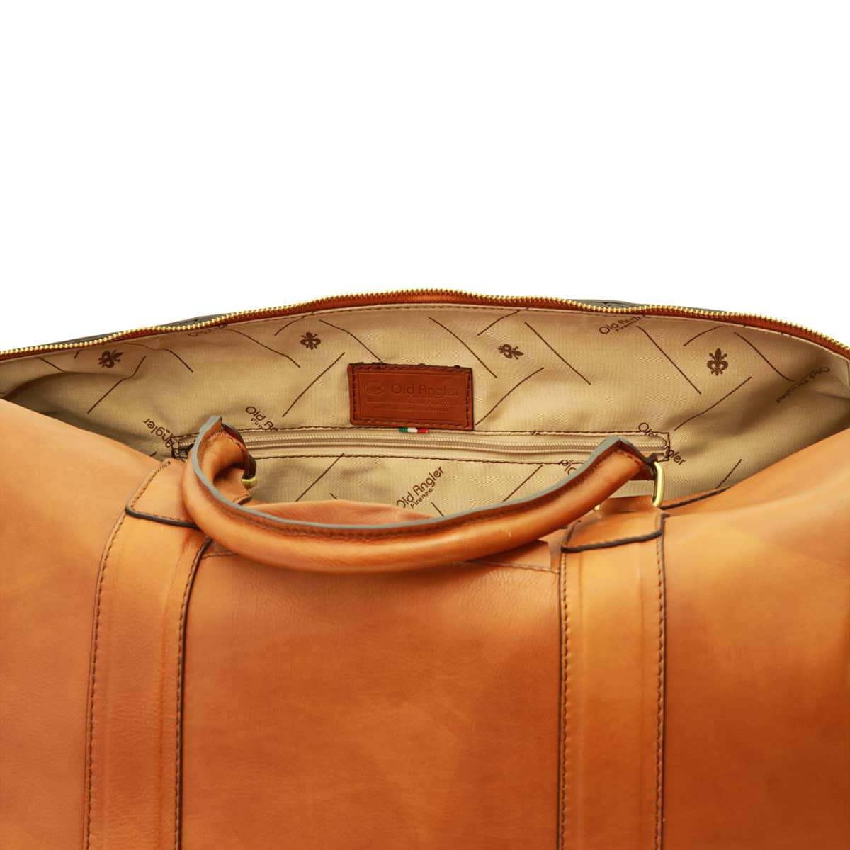 Calfskin Nappa Messenger Bag - Gold