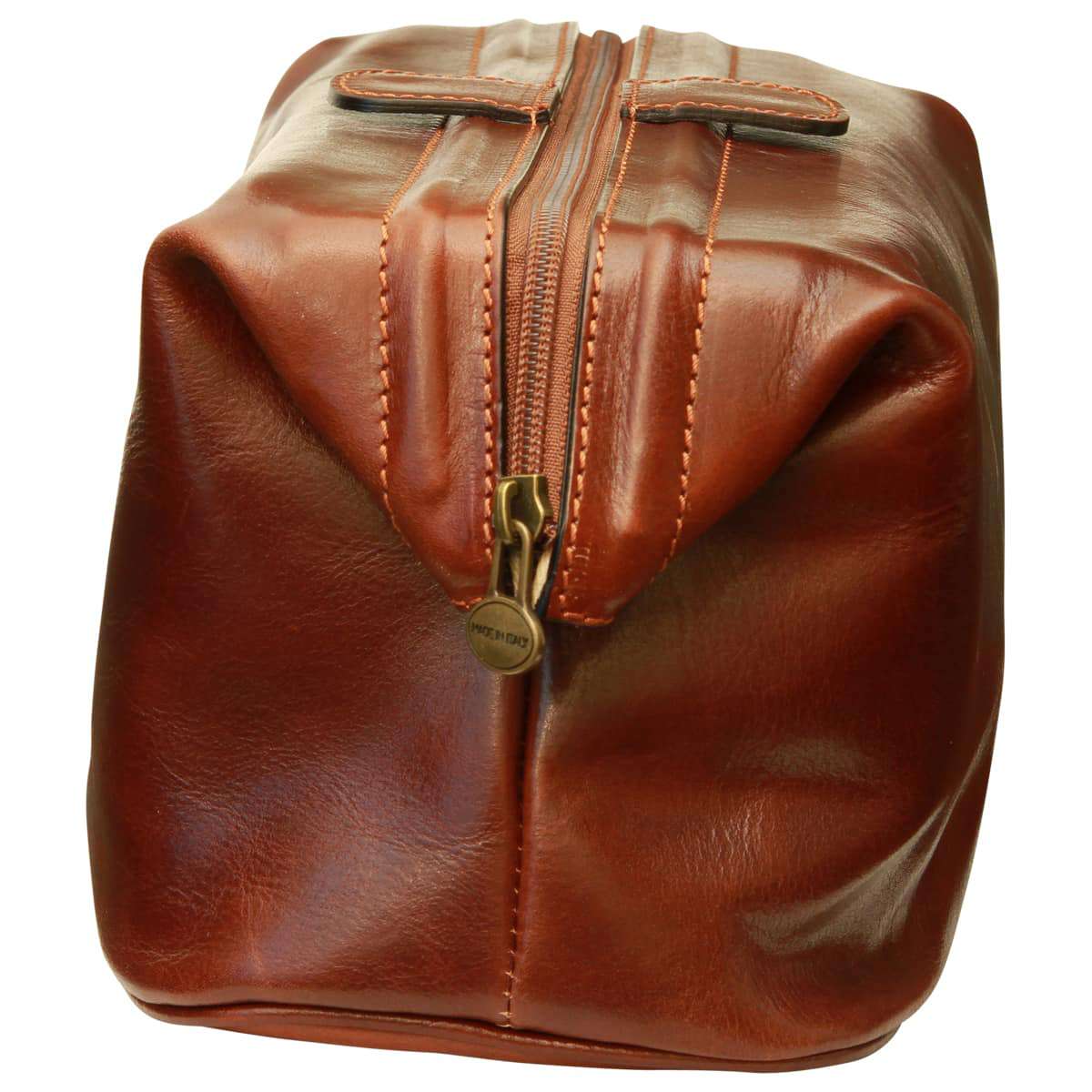 Leather Beauty Case. Brown