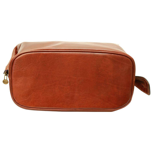 Leather Beauty Case. Brown
