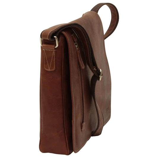 Lightweight Messenger Bag - Chestnut