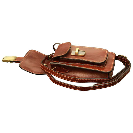 Leather Belt Piece - Brown