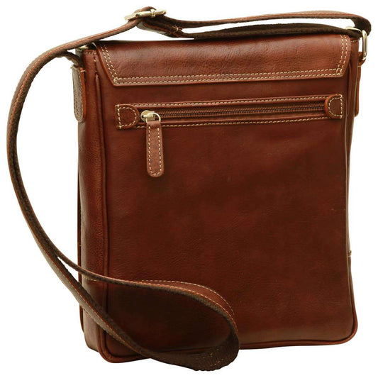 Leather I-Pad Bag - Chestnut