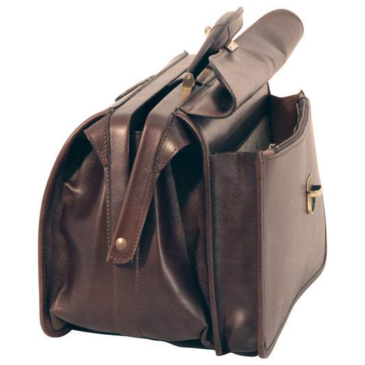 Leather Doctor'S Bag - Dark Brown