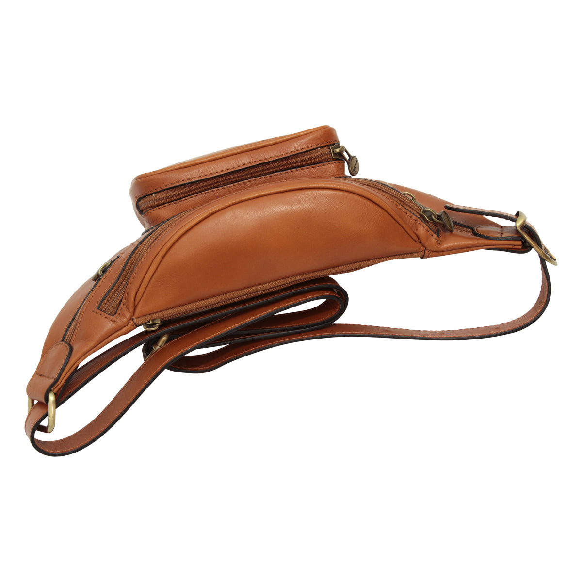 Leather Belt Pack - Brown Colonial