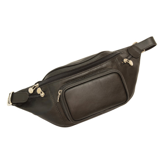 Leather Belt Pack - Black