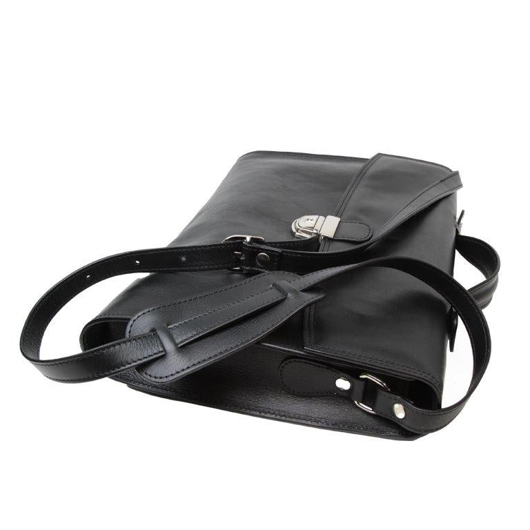 Business Leather Briefcase-Black