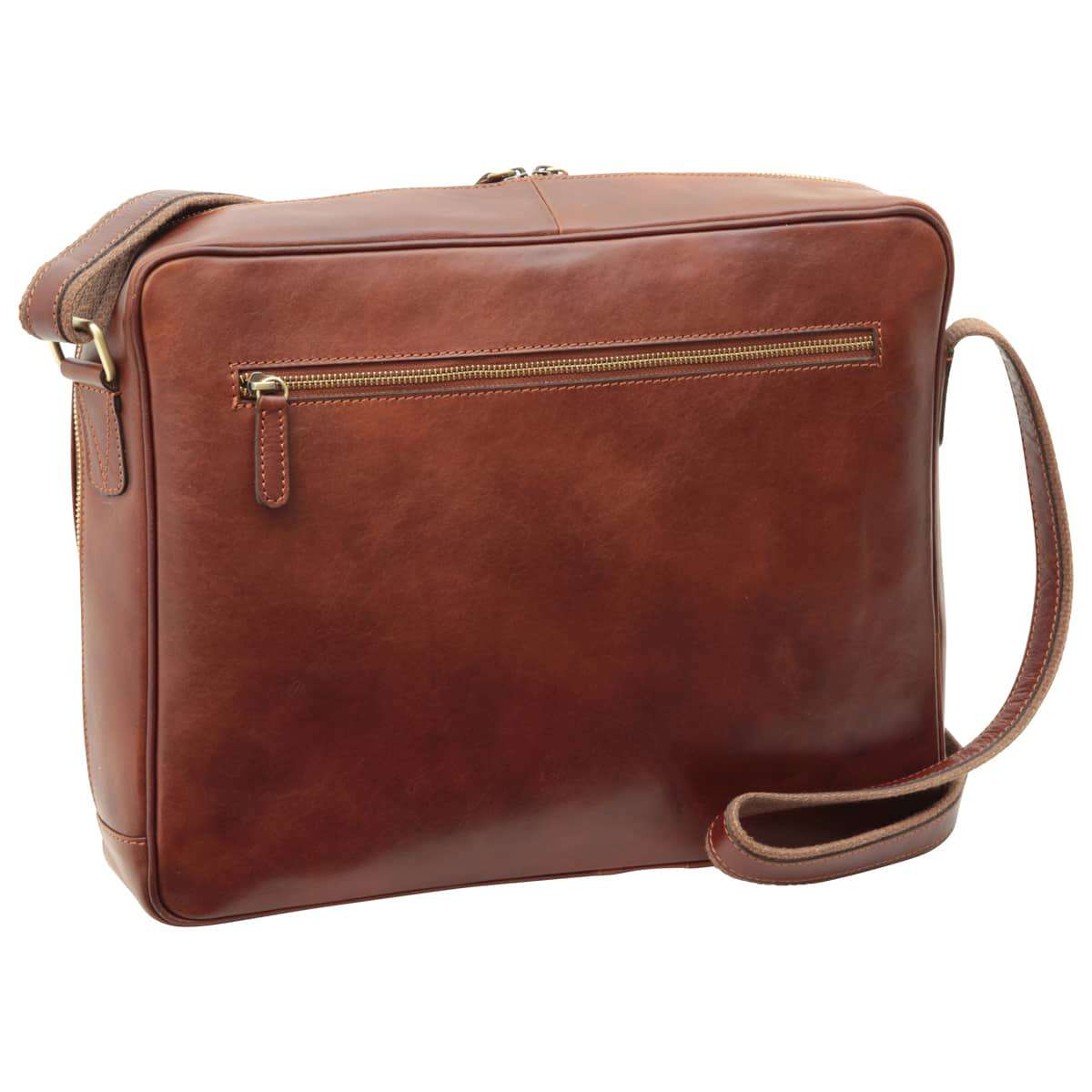 Vachetta Leather Messenger - Brown