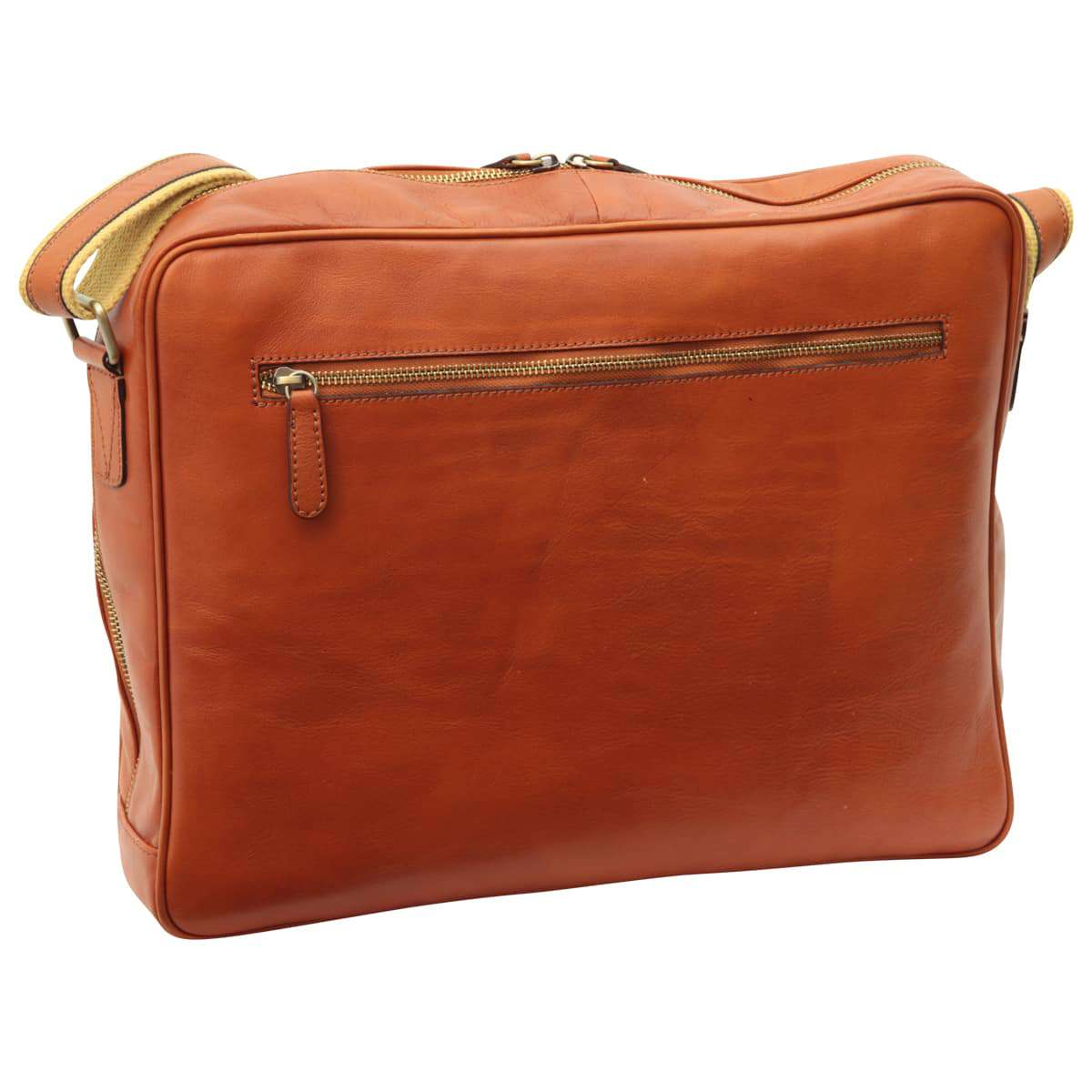 Vachetta Leather Messenger - Brown Colonial