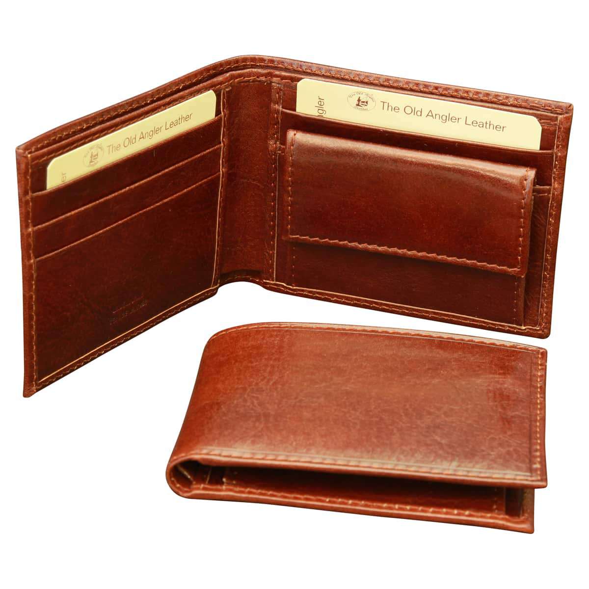 Leather Wallet - Brown With Rfid