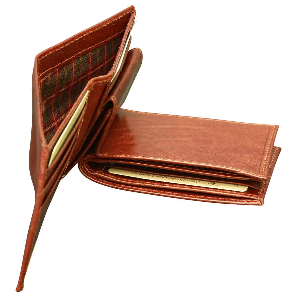 Leather Wallet - Brown With Rfid