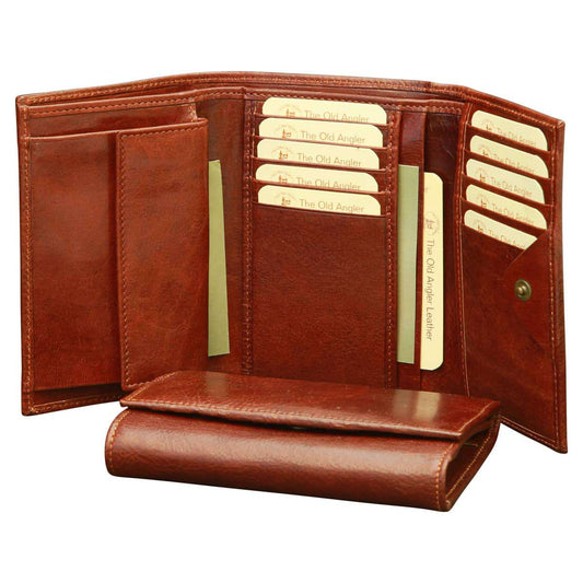 Women'S Leather Trifold Wallet