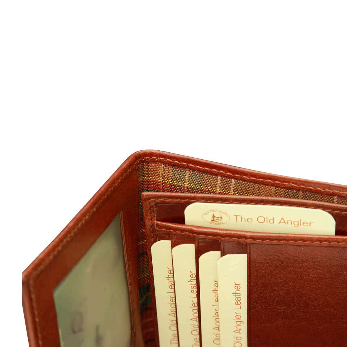 Leather Document Holder - Brown With Rfid