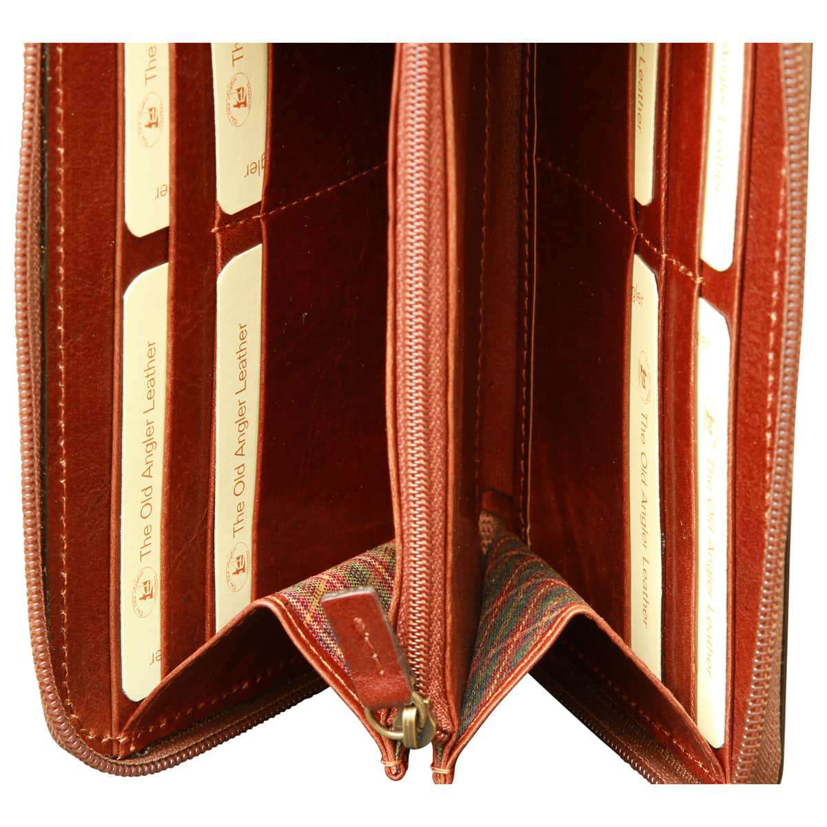 Wallet With Interior Coin Pocket - Brown With Rfid