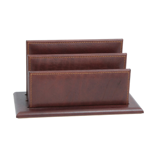 Leather Desk Envelope Holder