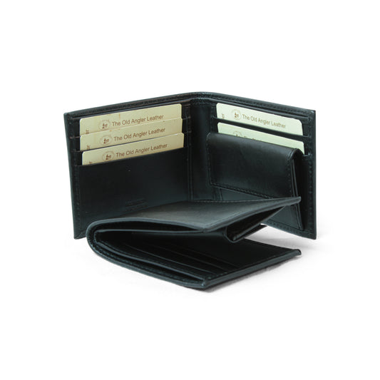 Leather Wallet With Rfid- Black