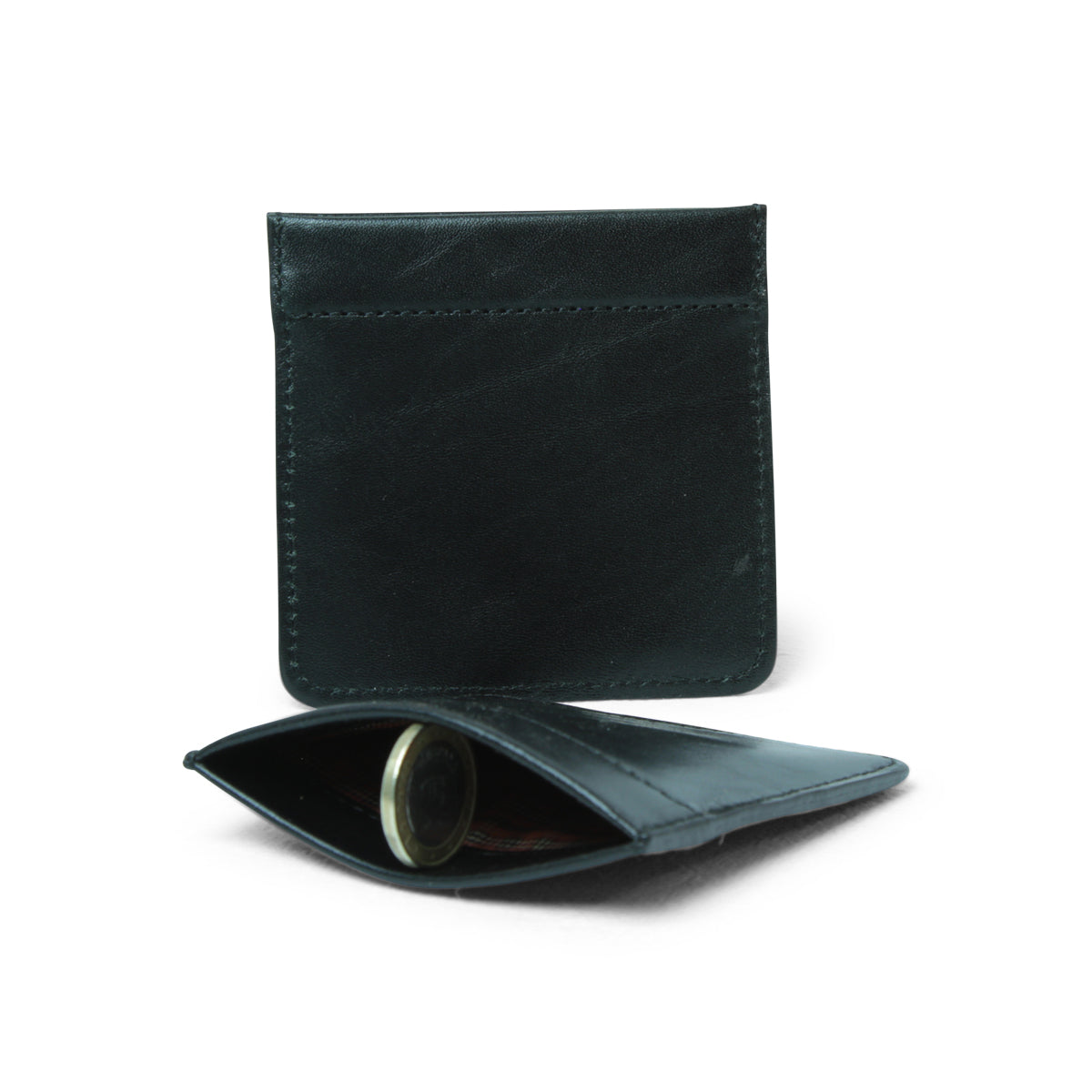 Leather Coin Purse - Black