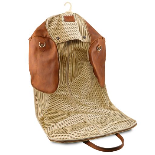 Black leather Garment Bags Antigua - by Tuscany Leather