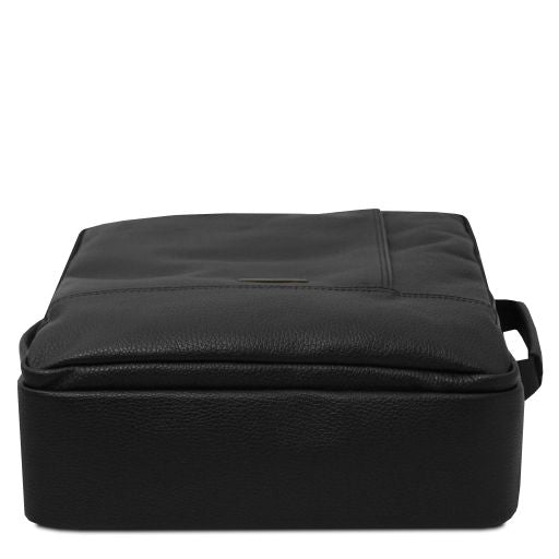 Dark Blue leather Backpacks Brooklyn - by Tuscany Leather