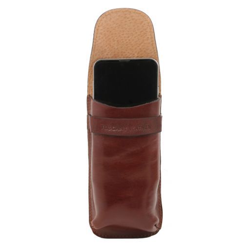 Dark Brown leather Travel Accessories Exclusive by Tuscany Leather