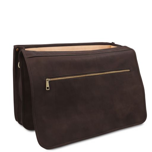 Black leather Briefcases Ancona - by Tuscany Leather