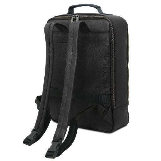 Dark Blue leather Backpacks Brooklyn - by Tuscany Leather