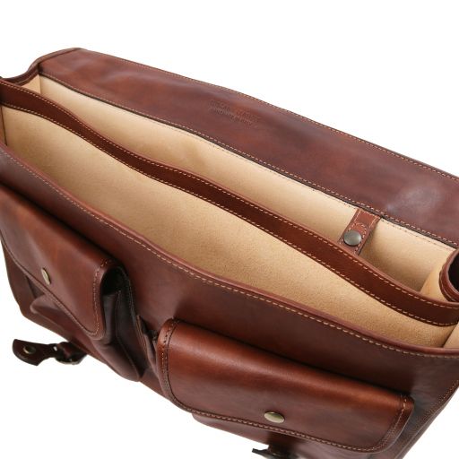 Black leather Briefcases Ancona - by Tuscany Leather