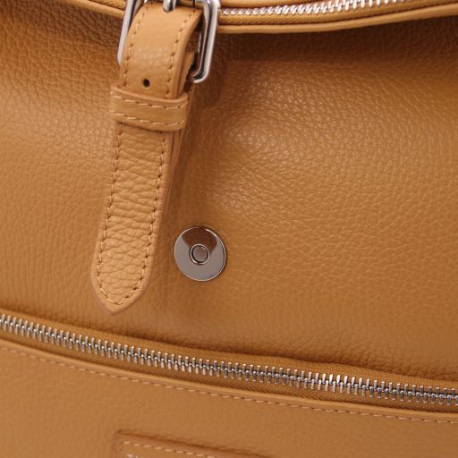 Light Blue leather Backpacks Denver - by Tuscany Leather