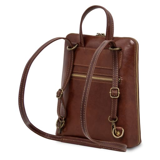 Paris - Small leather backpack for women