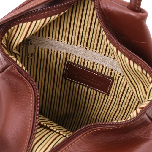 Red leather Backpacks Shanghai - by Tuscany Leather