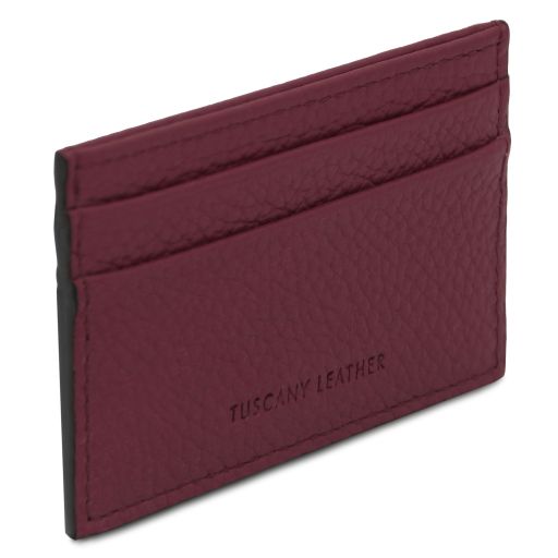 Coffee leather Travel Accessories Leather card by Tuscany Leather