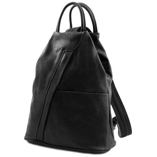 Red leather Backpacks Shanghai - by Tuscany Leather