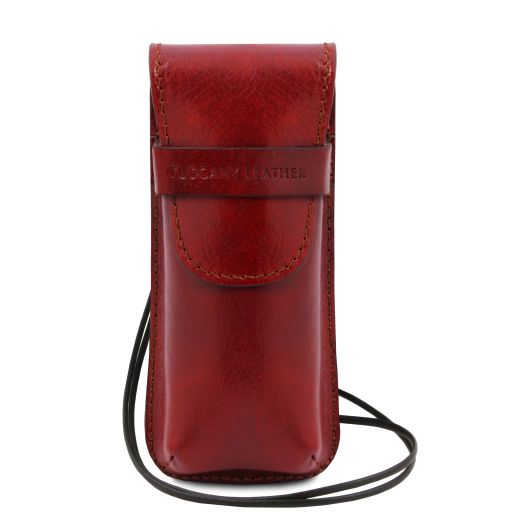 Red leather Travel Accessories Exclusive by Tuscany Leather