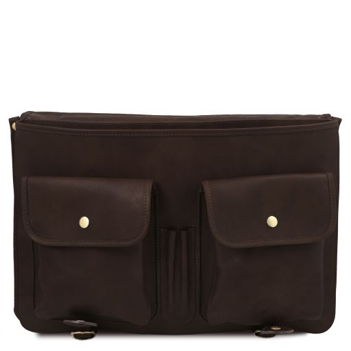 Black leather Briefcases Ancona - by Tuscany Leather