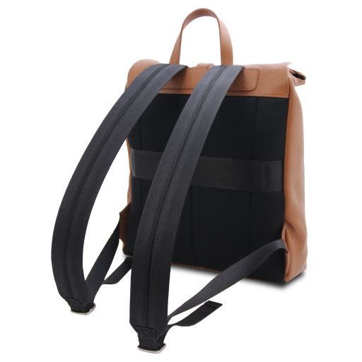 Light Blue leather Backpacks Denver - by Tuscany Leather