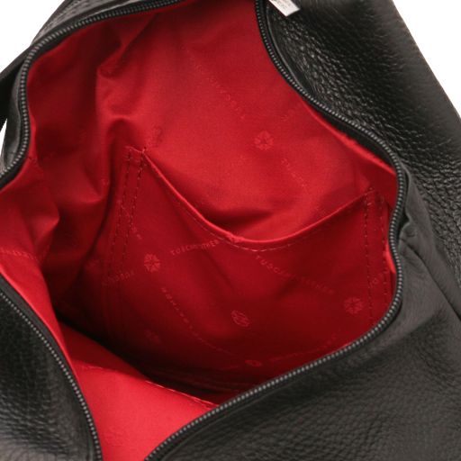 Black leather Backpacks Shanghai - by Tuscany Leather