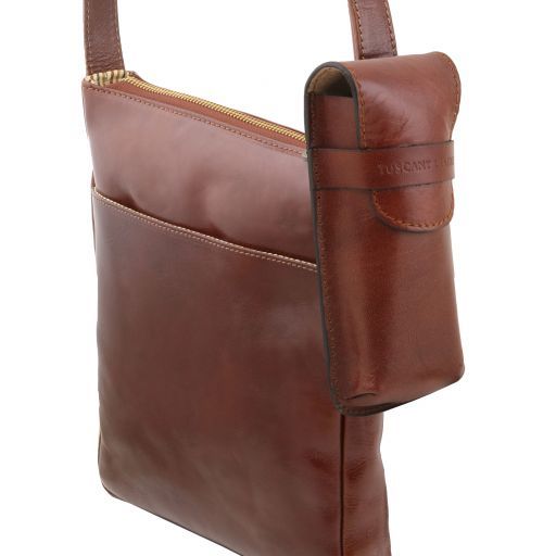 Dark Brown leather Travel Accessories Exclusive by Tuscany Leather