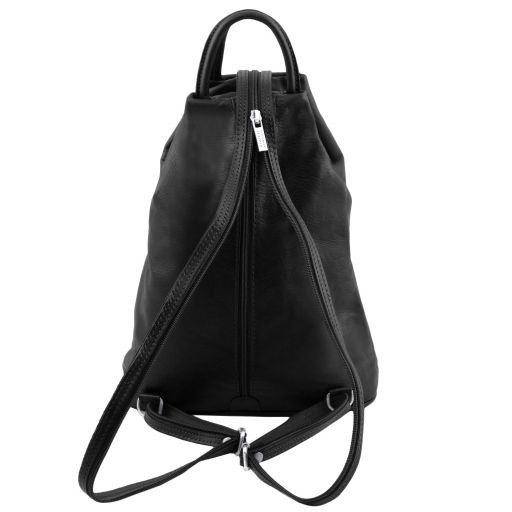 Red leather Backpacks Shanghai - by Tuscany Leather