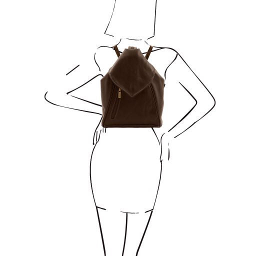 Brown leather Backpacks Delhi - by Tuscany Leather