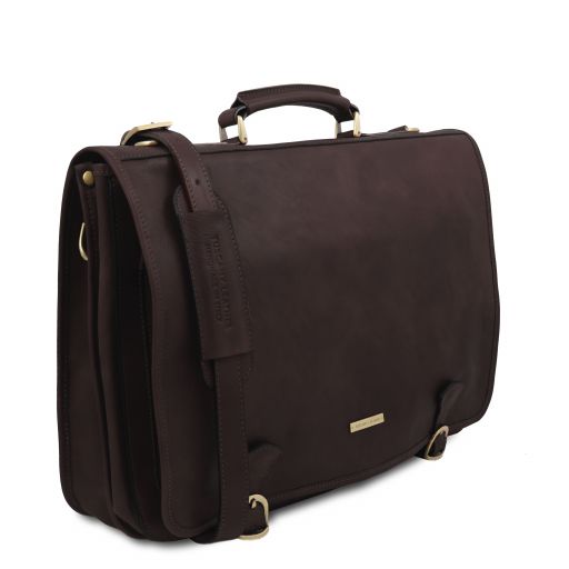 Black leather Briefcases Ancona - by Tuscany Leather