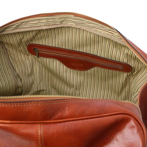 Brown leather Duffel Bags TL Voyager by Tuscany Leather