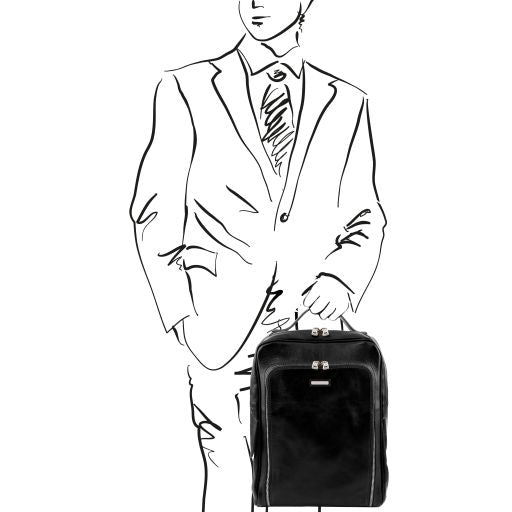 Bangkok - Leather laptop backpack