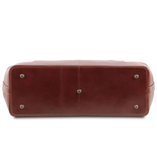 Brown leather Doctor Bags Bernini - by Tuscany Leather