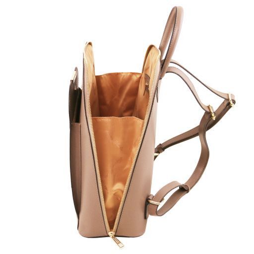 TL Bag - Saffiano leather backpack for women