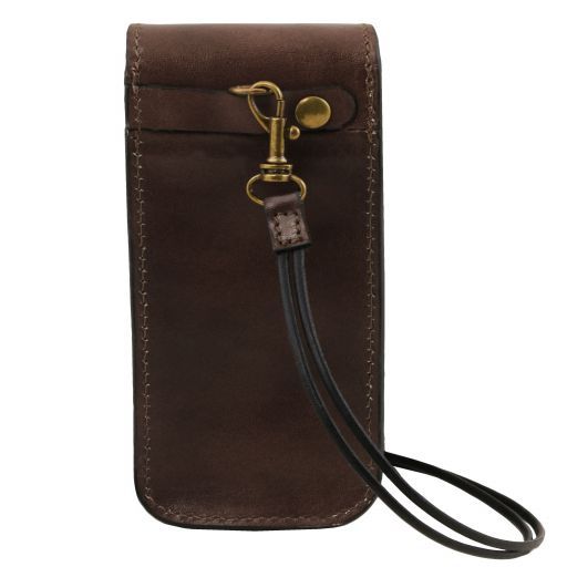 Dark Brown leather Travel Accessories Exclusive by Tuscany Leather