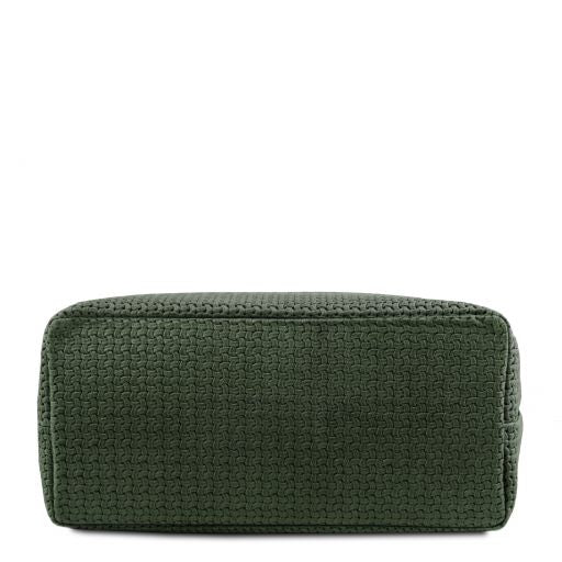 TL KeyLuck - Woven printed leather shopping bag